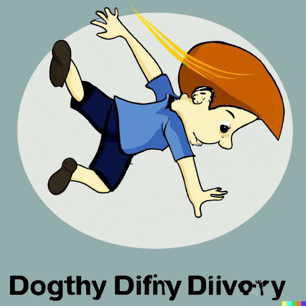 the discovery of gravity, cartoon, chibi